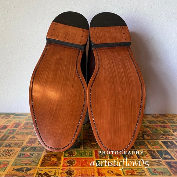 NEW! Stafford Mens Wingtip Oxford Leather Shoes - Picture 5 of 8